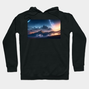 Natural landscape on another planet Hoodie